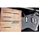 Luxxtone Guitars El Machete - Black over Sonic Blue aged