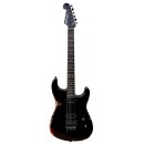 Luxxtone Guitars El Machete - Black over Red aged