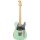 Luxxtone Guitars Choppa T - Sea Foam Green aged with Floyd Rose