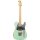 Luxxtone Guitars Choppa T - Sea Foam Green aged with Floyd Rose