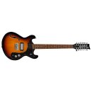 Danelectro 66-12  Transparent 3-Tone Burst 12-string...