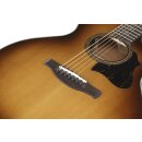 Ibanez AE3007FMHT Tobacco Edge Burst High Gloss  7-String Electro-Acoustic Guitar B-Stock