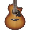 Ibanez AE3007FMHT Tobacco Edge Burst High Gloss  7-String Electro-Acoustic Guitar B-Stock