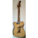 Luxxtone Guitars Choppa T - Butterscotch heavy aged with Floyd Rose