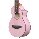 IBANEZ EWP17M2E-SMO Piccolo 6 String Elektro-Akustik-Gitarre, Strawberry Milk Open Pore