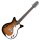 Danelectro 12 String 59 DC Hollow Body Tobacco SB E-Gitarre