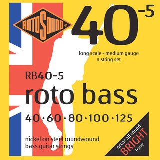 Rotosound Bass Strings RB405 5er 40-125