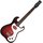 Danelectro 63 Guitar Red Sparkle Burst