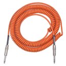 Lava Cable - 20 Lava Retro silent Coil 1/4 to 1/4: ORANGE