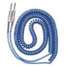 Lava Cable - 20Lava RetroCoil 1/4 to 1/4:METALLIC BLUE