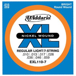 DAddario Nickel EXL110-7 Regular Light 7-String