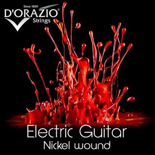 DOrazio Strings set 39 Electric Guitar Nickel round wound 013 - 056