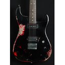 Luxxtone Guitars El Machete - Black over Red