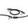 RockBoard Flat TRS Cable, 30 cm / 11 13/16", Black