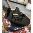 Luxxtone Guitars El Machete - Black over Firemist Purple