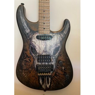 Luxxtone Guitars El Machete - Bulls Eye Graphic