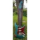 Luxxtone Guitars Choppa S - Lake Placid Blue over sunburst