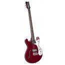 Danelectro 66BT Transparent Red Baritone Guitar