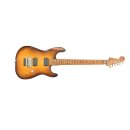 Luxxtone Guitars El Machete - Chevron Flame Maple Top...