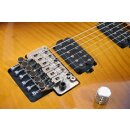 Luxxtone Guitars El Machete - Chevron Flame Maple Top Amber Burst E-Gitarre